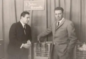 Karl Eckel, der Gründer, rechts im Bild 1961